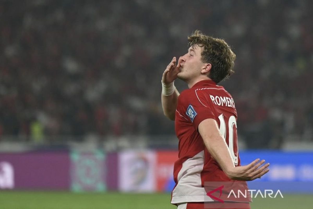 Penalti Ole Romeny Mengantarkan Indonesia Unggul atas China di Paruh Pertama