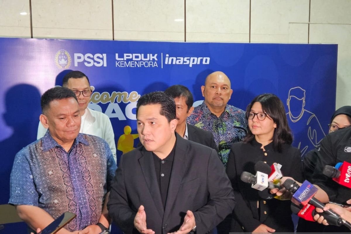 Erick Sebut Juli Sebagai Bulan Sepak Bola Indonesia Berkat Dukungan Presiden